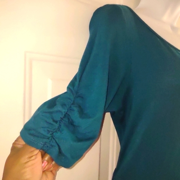 Touch me Green Short Sleeve Maxi Dress. Size XL - Picture 5 of 12